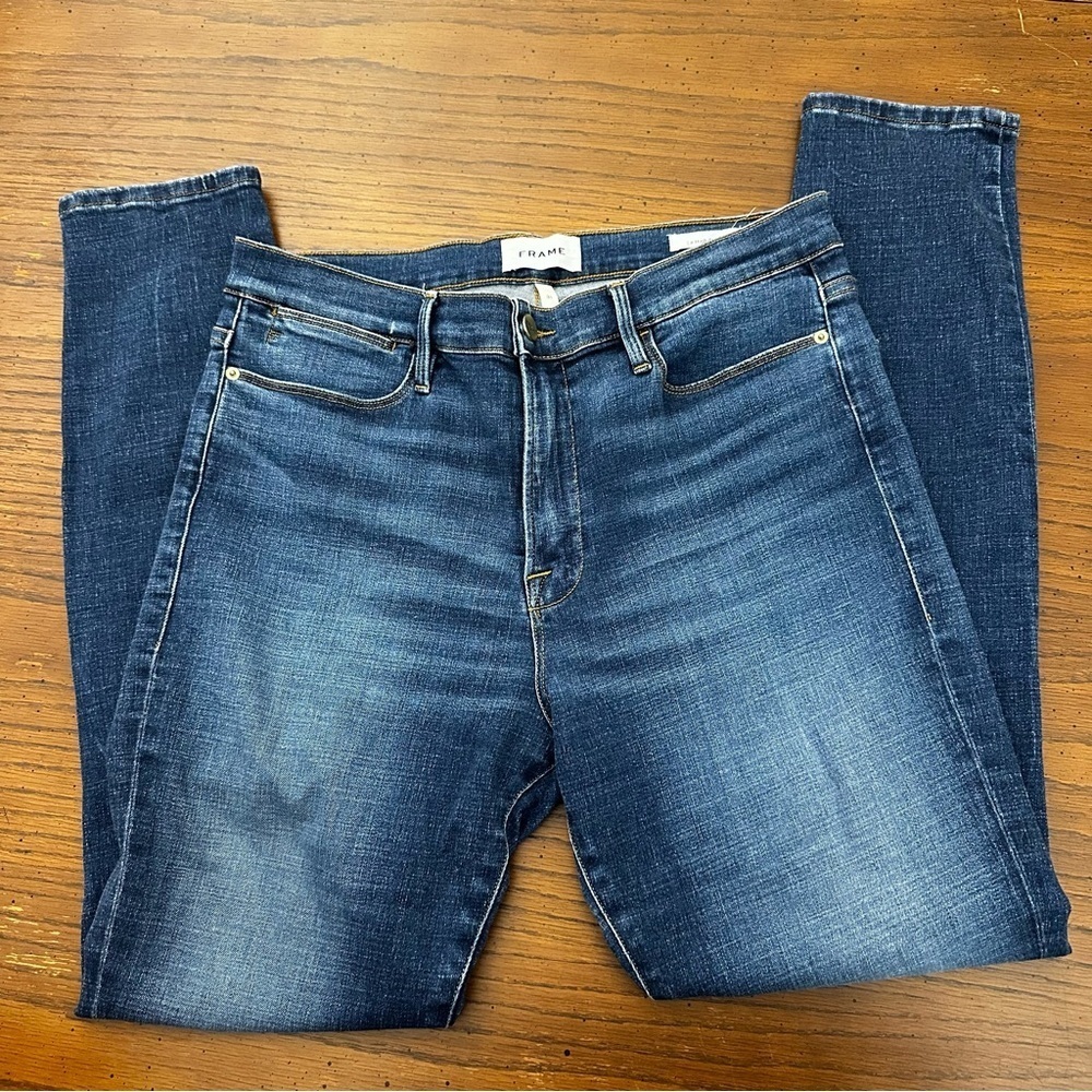 Frame le high skinny Denim Blue Jeans 31